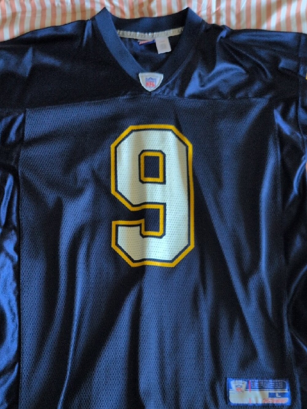 Reebok Navy NFL Equipment Football Jersey - Picture 4 of 6